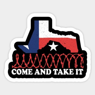Razor Wire Come and Take It Supreme Court Texas Border 202 Sticker